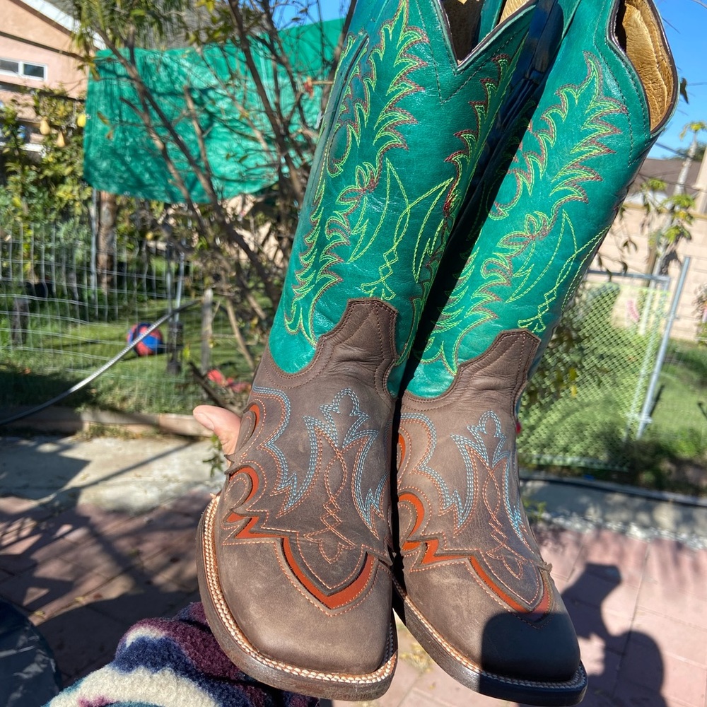Mens squared toe boots by el general boots